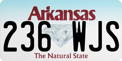 AR license plate 236WJS
