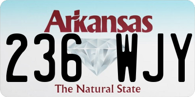 AR license plate 236WJY