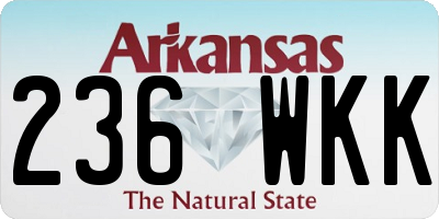 AR license plate 236WKK