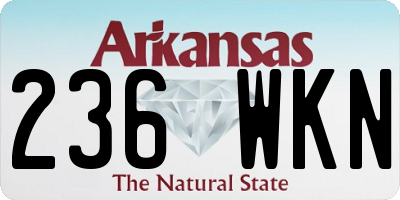 AR license plate 236WKN