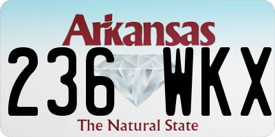 AR license plate 236WKX