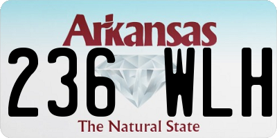 AR license plate 236WLH