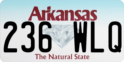AR license plate 236WLQ