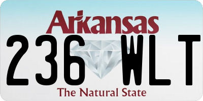 AR license plate 236WLT