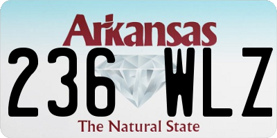 AR license plate 236WLZ