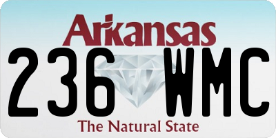 AR license plate 236WMC