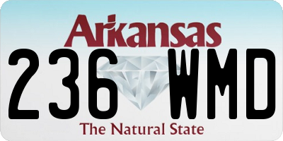 AR license plate 236WMD