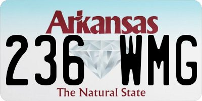 AR license plate 236WMG