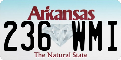 AR license plate 236WMI
