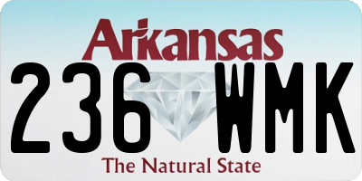 AR license plate 236WMK