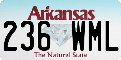 AR license plate 236WML