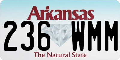 AR license plate 236WMM