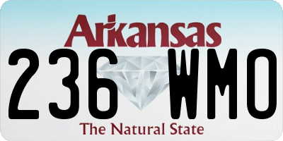 AR license plate 236WMO