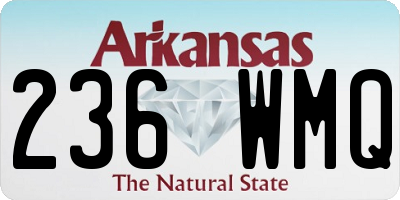 AR license plate 236WMQ