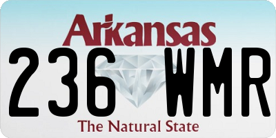 AR license plate 236WMR