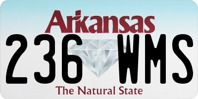 AR license plate 236WMS