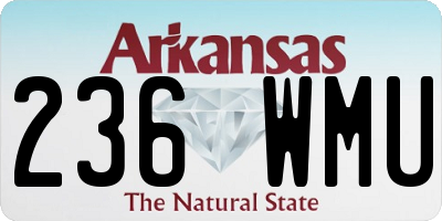 AR license plate 236WMU