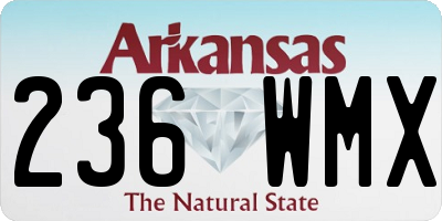 AR license plate 236WMX