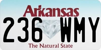 AR license plate 236WMY