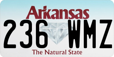 AR license plate 236WMZ