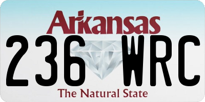AR license plate 236WRC