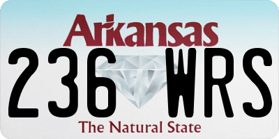 AR license plate 236WRS