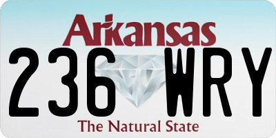 AR license plate 236WRY