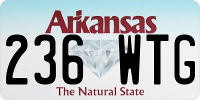 AR license plate 236WTG