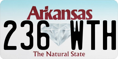 AR license plate 236WTH