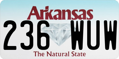 AR license plate 236WUW