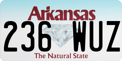 AR license plate 236WUZ
