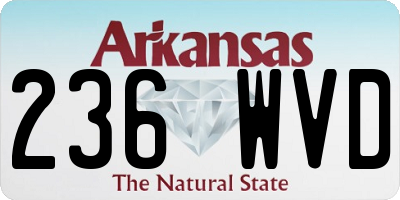 AR license plate 236WVD