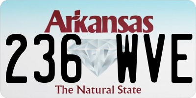 AR license plate 236WVE