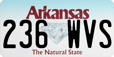 AR license plate 236WVS