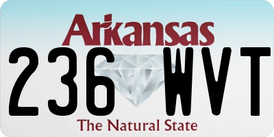 AR license plate 236WVT