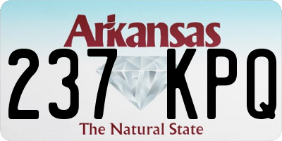 AR license plate 237KPQ