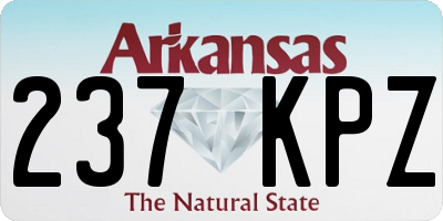 AR license plate 237KPZ