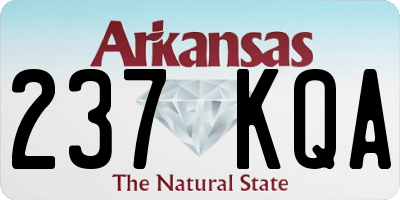 AR license plate 237KQA