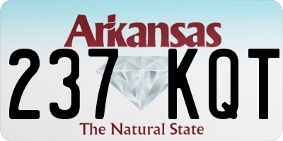AR license plate 237KQT