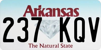 AR license plate 237KQV