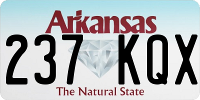 AR license plate 237KQX