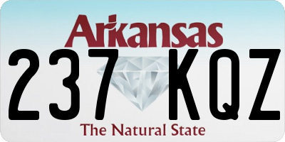 AR license plate 237KQZ