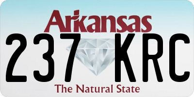 AR license plate 237KRC
