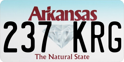 AR license plate 237KRG