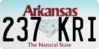 AR license plate 237KRI