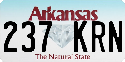 AR license plate 237KRN