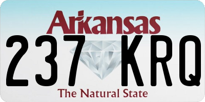 AR license plate 237KRQ