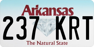 AR license plate 237KRT