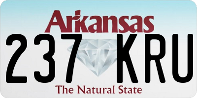 AR license plate 237KRU
