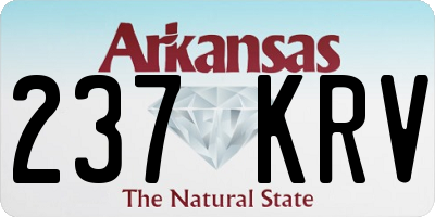 AR license plate 237KRV
